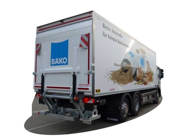 Kühlaufbau mit Ladeboardwand, Kühlaggregat