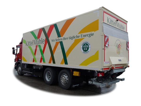 Kofferaufbau mit Ladebordwand