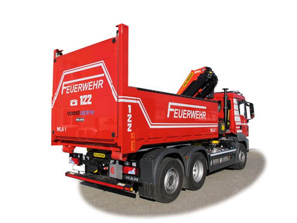 Abrollpritsche für Feuerwehr WLA