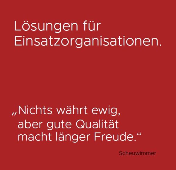 Produktkatalog für Einsatzorganisationen