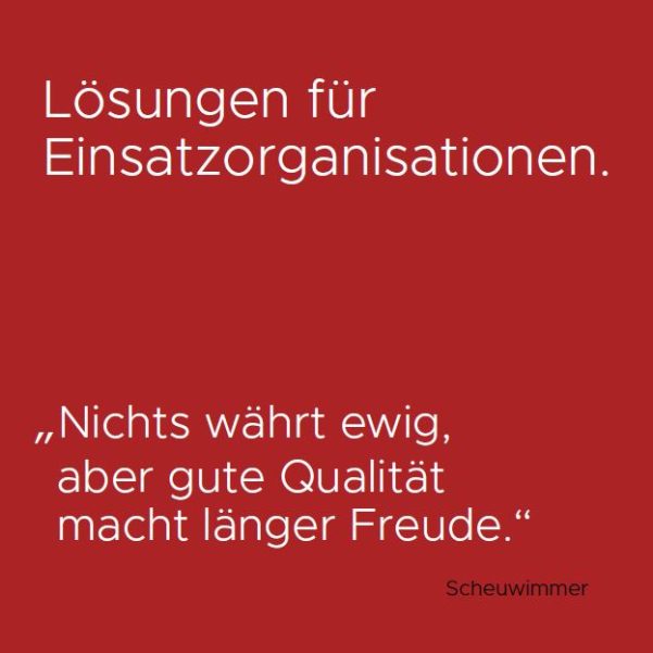 Produktkatalog für Einsatzorganisationen