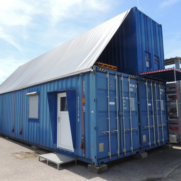 Container 40ft mit Fenster, Türe, Innenisolierung und Klimaanlage