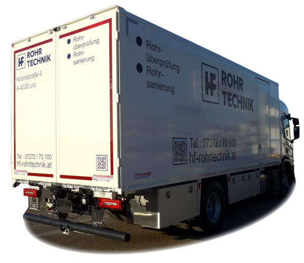Kofferaufbau mit Hecktüren